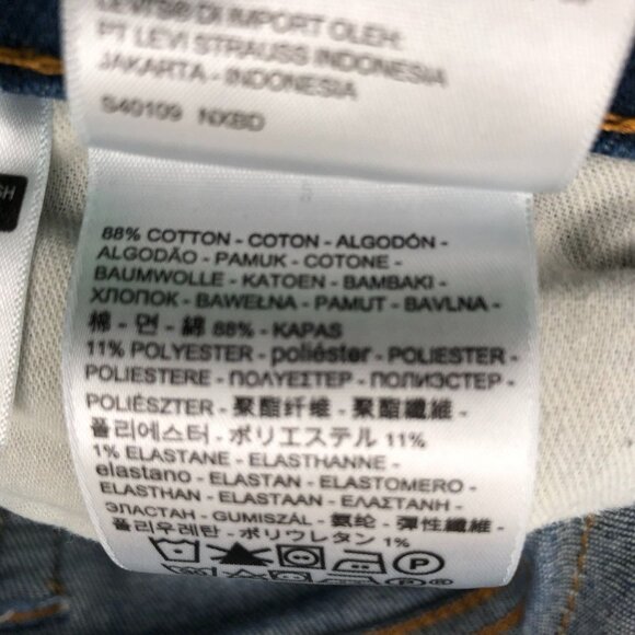 Levi's Men's Jeans Size 38x32 514 Straight Classic Blue Denim Casual Pockets - Picture 11 of 15